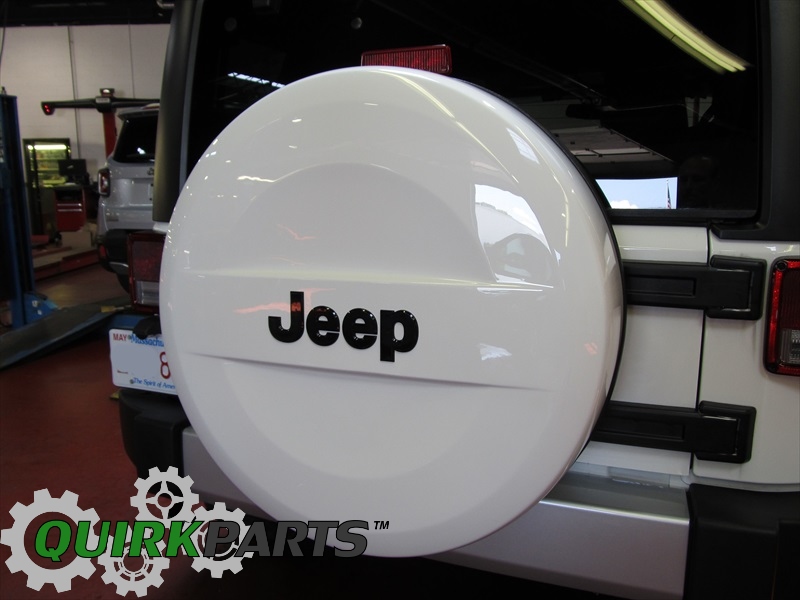 20072017 JEEP WRANGLER P255/70R18 WHITE HARD SURFACE SPARE TIRE COVER