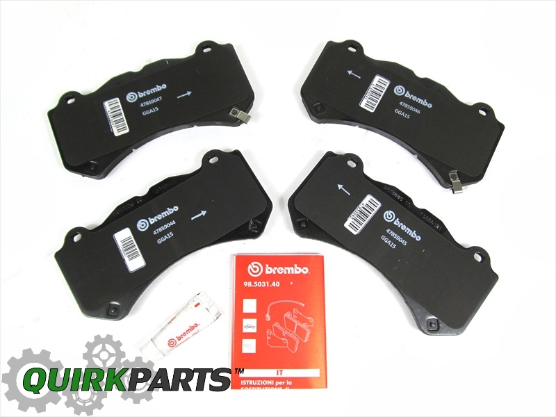 1216 JEEP GRAND CHEROKEE SRT8 SRT FRONT BRAKE PADS BREMBO MOPAR