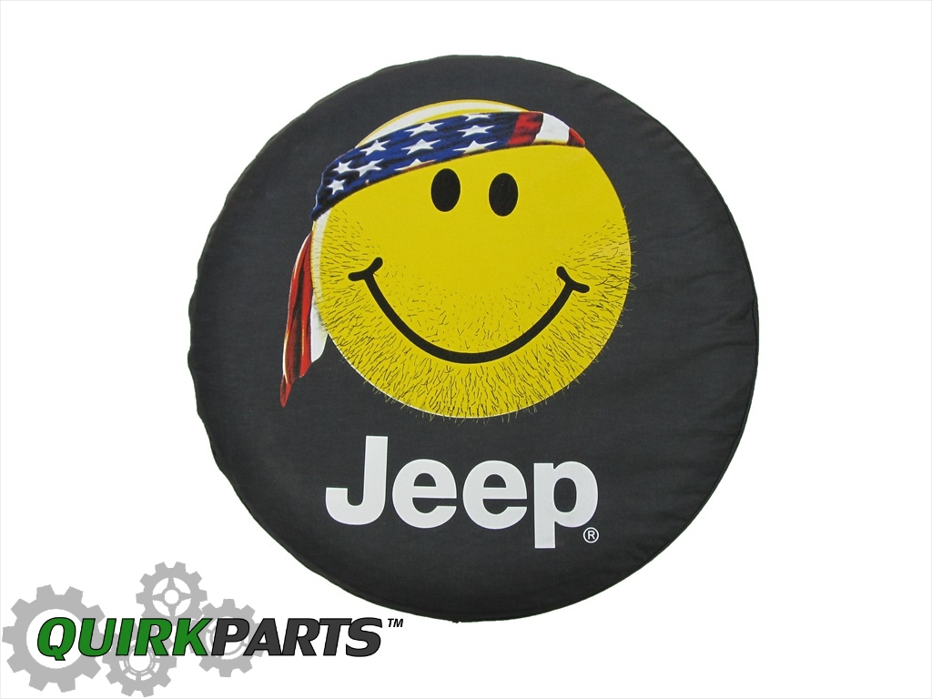 1997 2016 Jeep Wrangler 97 10 Liberty Spare Tire Cover Smiley Face