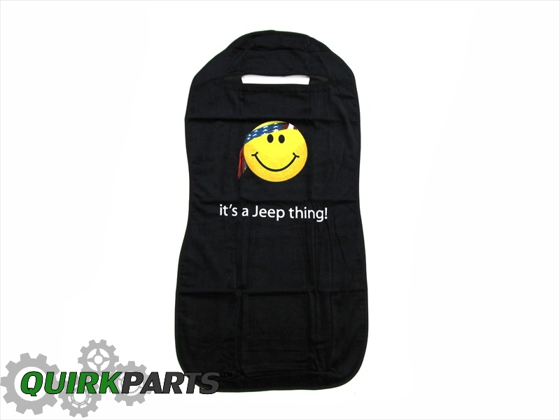 Jeep American Flag Bandana Yellow Smiley Face Front Seat Cover Order Yours Today They Will Not Last This Oem Factory New Seat Cover