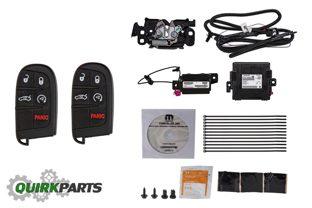 20152016 CHRYSLER 200 REMOTE START KIT WITH 2 KEY FOBS OEM MOPAR