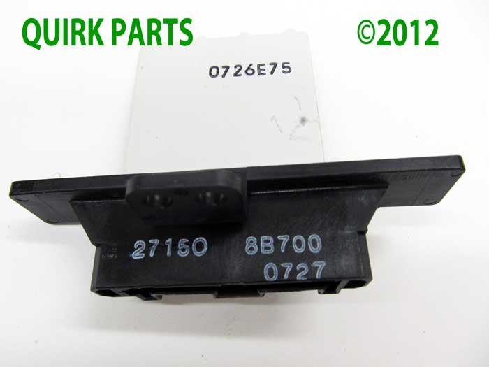 2001 Nissan xterra blower resistor #6