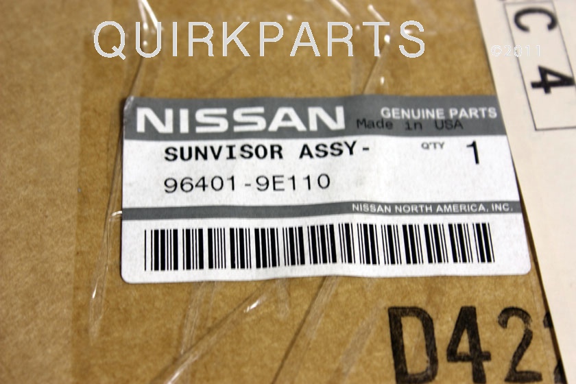 1998 Nissan altima sun visor parts #8