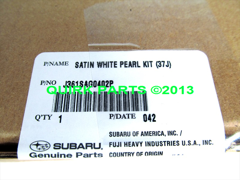 2004 2012 Subaru Touch Up Paint Satin White Pearl 37j J361sag0402p Ebay