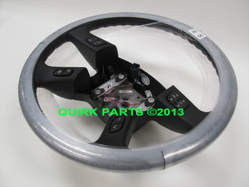 2005 2007 Chevy GMC Hummer Black Leather Steering Wheel w Switches New
