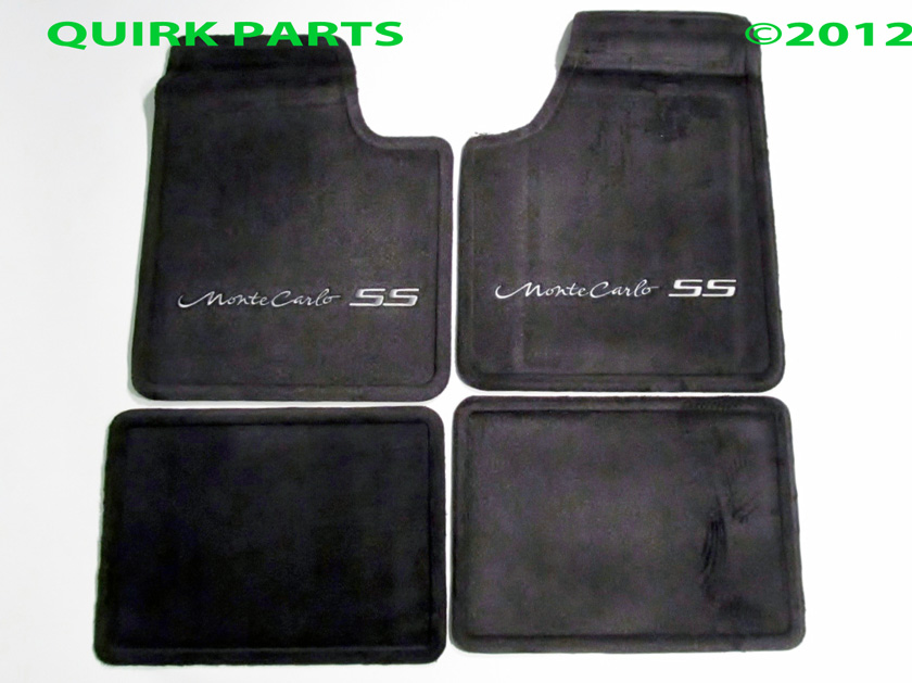 2000-2005 Chevy Monte Carlo SS Front & Rear Ebony Black Floor Mats OEM ...