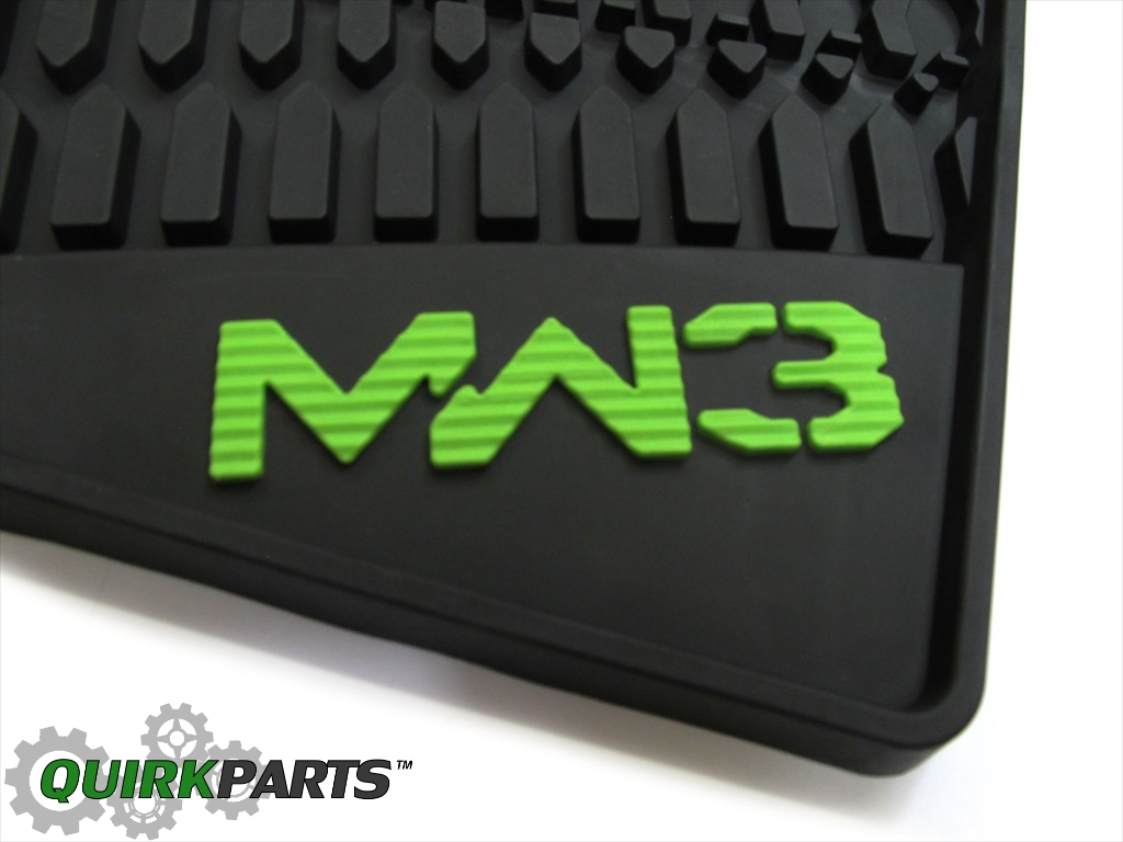 07-13 Jeep Wrangler MW3 Front Slush Mats ALL WEATHER Set CALL OF DUTY ...