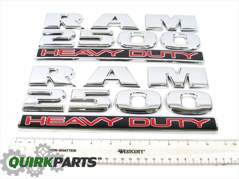 Dodge Ram 2500 HEAVY DUTY Emblem Nameplate Right & Left Side Set Of 2 ...