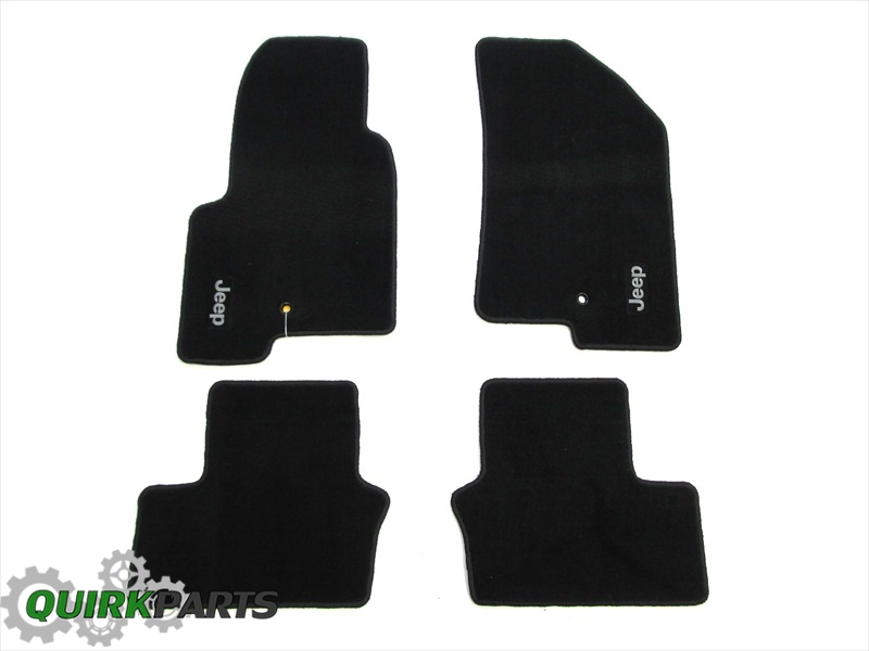 Details About 2007 2016 Jeep Compass Patriot Carpet Floor Mats Slate Set Of 4 Premium Mopar Oe