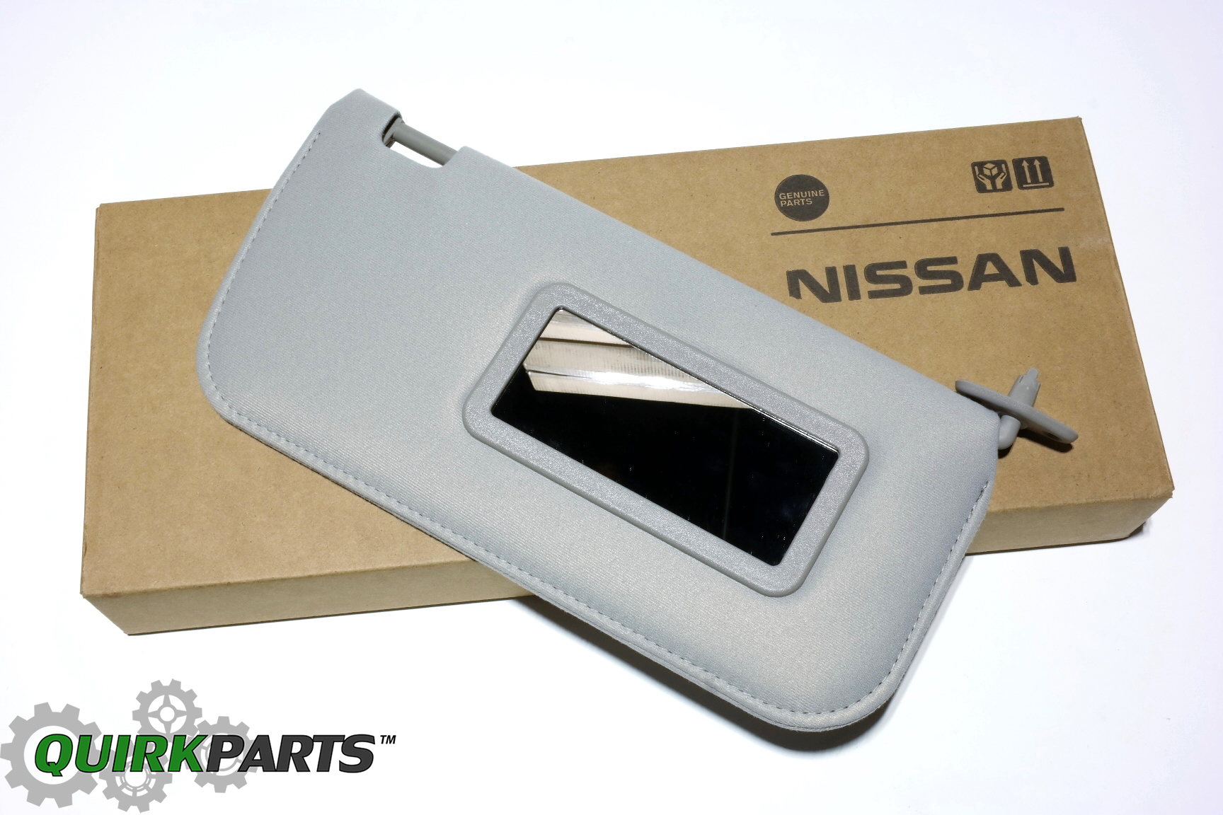 2000-2004 Nissan Frontier RH Right Passenger Sun Visor Shade w/ Mirror ...