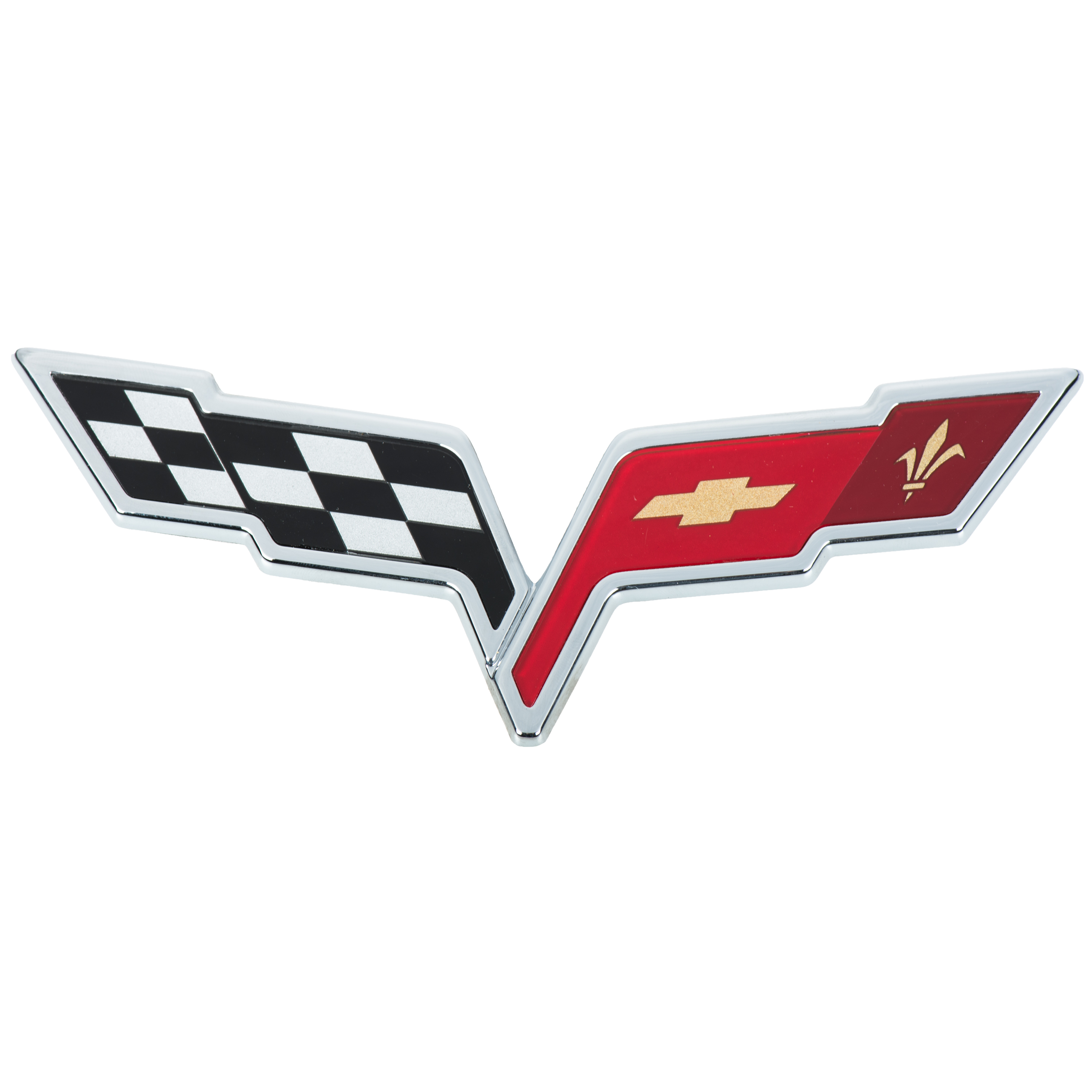OEM NEW Front Bumper Crossed Flags Emblem Badge 2008-2012 Corvette ...