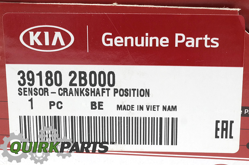 OEM NEW Crankshaft Position Sensor 2010-2016 Kia Forte Rio Soul 39180 ...