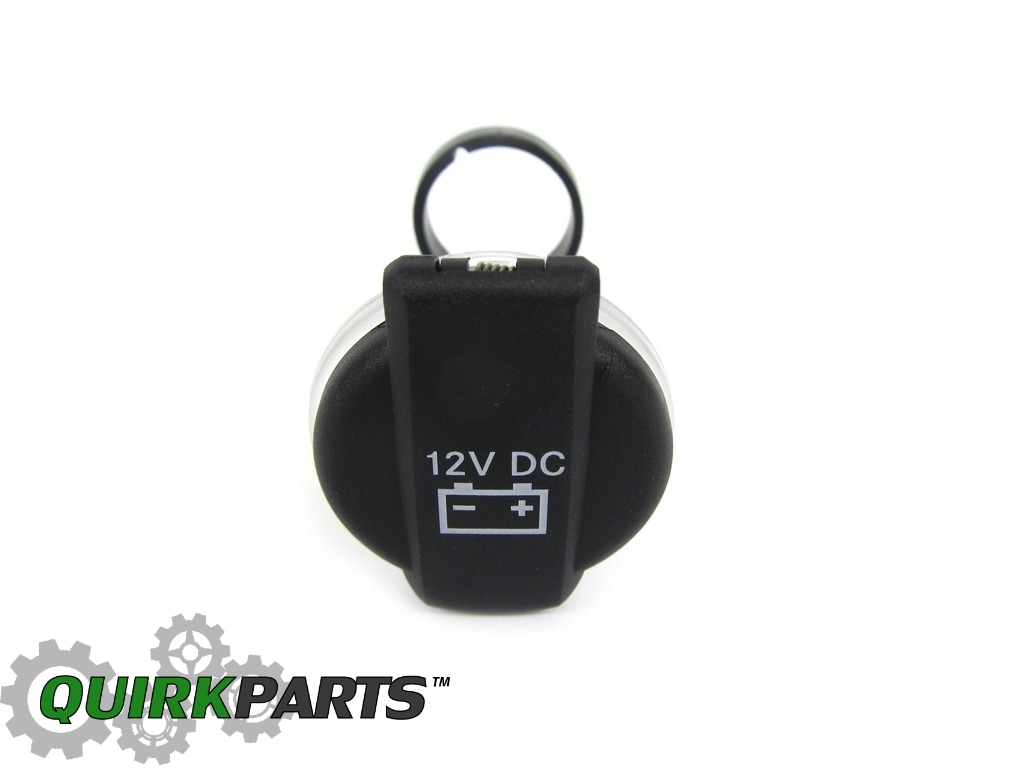Chrysler 300 Dodge Charger Rear Power Outlet Cap Cover Black new OEM 56046636AA