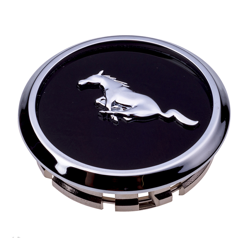 2005-2014 Ford Mustang Wheel Center Cap Cover Black Chrome Pony Emblem ...