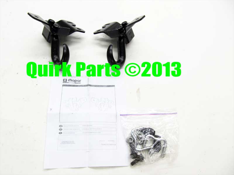 2002 2007 Jeep Liberty Front Tow Towing Hooks Kit Set Mopar Genuine OE Brand New