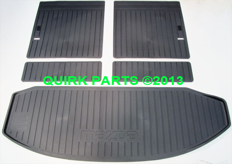 2007-2015 Mazda CX-9 Rear Black Rubber Cargo Tray GENUINE OEM NEW 0000 ...