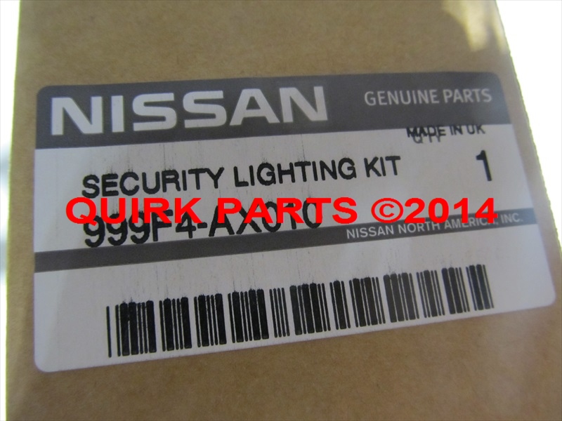 2013 Nissan Altima EXTERNAL GROUND SECURITY LIGHTING KIT OEM 999F4-AX010 New