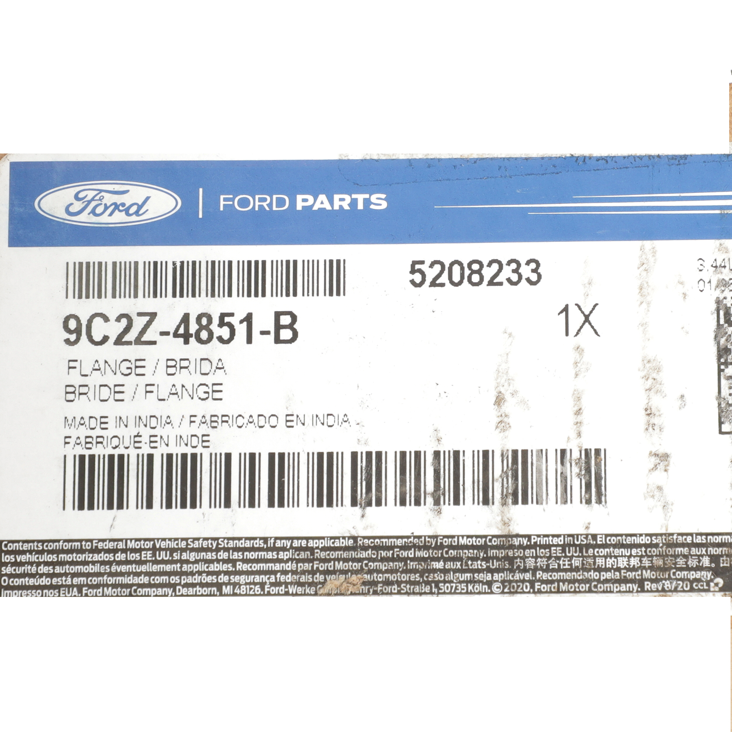 NOS Genuine OEM Ford Driveshaft Flange 9c2z-4851-b 9C2Z4851B For Sale ...