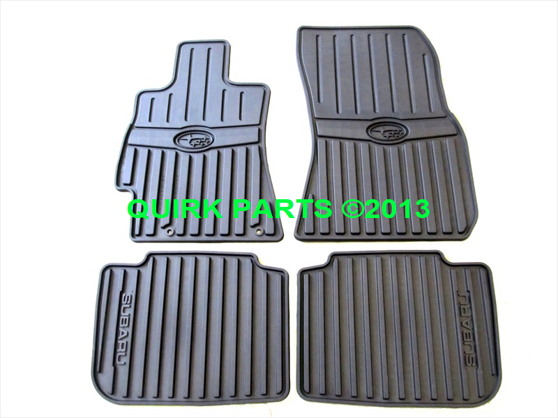 2010 2014 Subaru Outback All Weather Rubber Floor Mats Set of 4 New Genuine