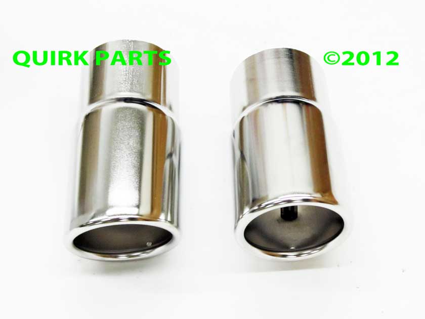 VW Volkswagen Chrome Exhaust Tips GENUINE OEM NEW Golf MK6 Beetle Jetta ...