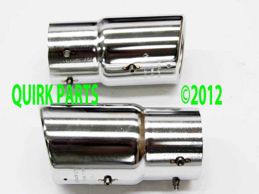 VW Volkswagen Chrome Exhaust Tips GENUINE OEM NEW Golf MK6 Beetle Jetta ...